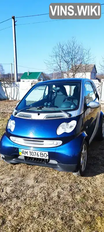 Купе Smart Fortwo 2002 0.6 л. Автомат обл. Житомирська, Звягель - Фото 1/21