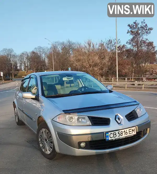 VF1LM1B0H36858145 Renault Megane 2006 Седан 1.6 л. Фото 2