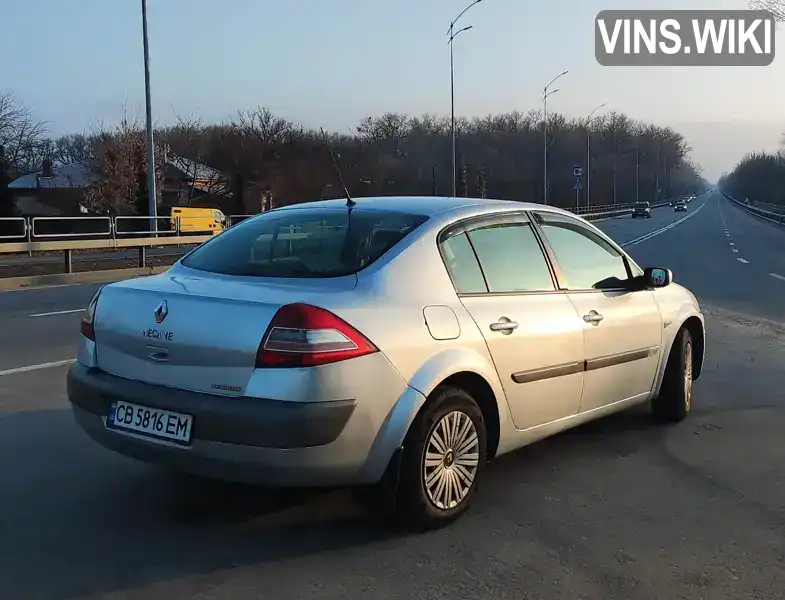 VF1LM1B0H36858145 Renault Megane 2006 Седан 1.6 л. Фото 9