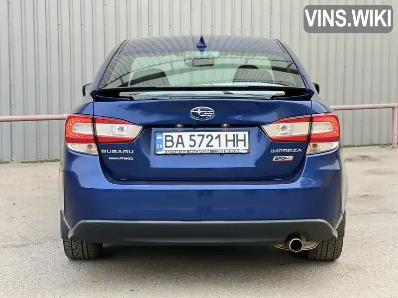 4S3GKAL6XH3621092 Subaru Impreza 2017 Седан 2 л. Фото 6