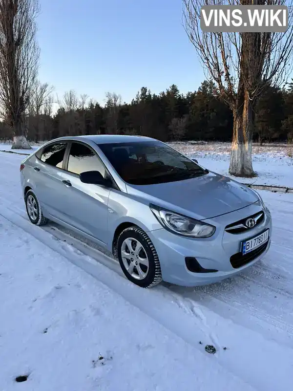 Седан Hyundai Accent 2012 1.4 л. Ручная / Механика обл. Полтавская, Кременчуг - Фото 1/12