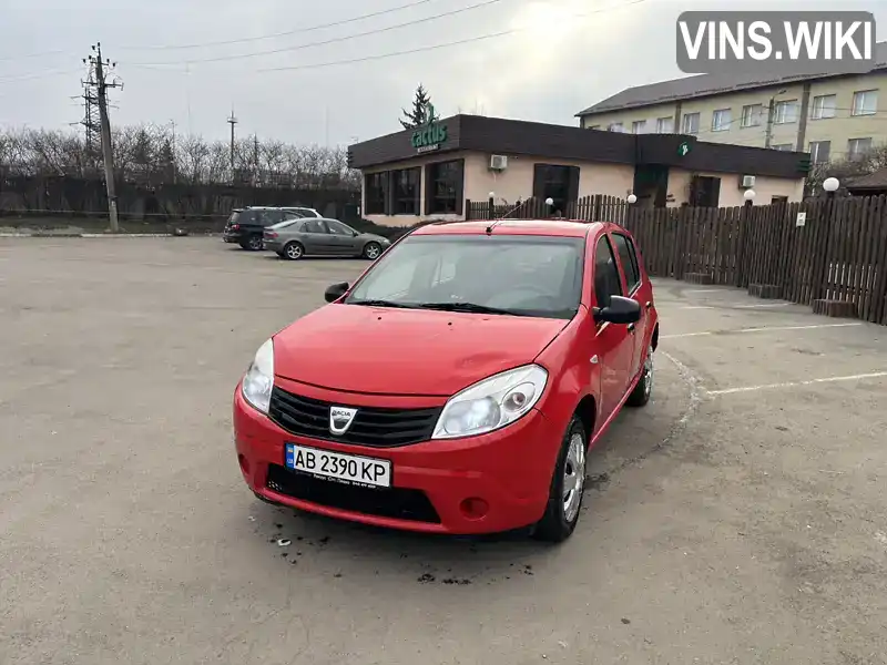 Хэтчбек Dacia Sandero 2012 1.15 л. Ручная / Механика обл. Винницкая, Винница - Фото 1/11