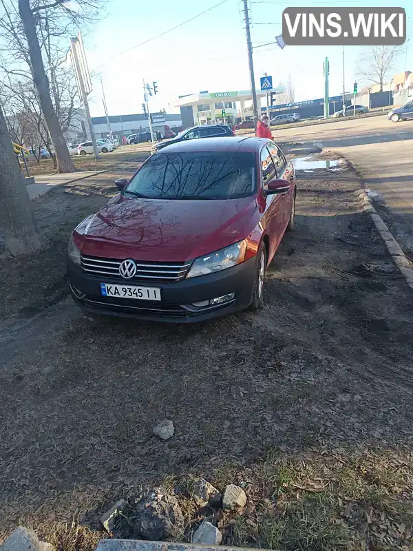 Седан Volkswagen Passat 2014 1.8 л. Автомат обл. Черниговская, Прилуки - Фото 1/19