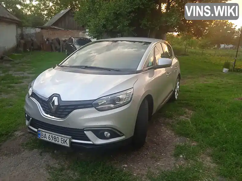 Мінівен Renault Scenic 2017 1.46 л. Ручна / Механіка обл. Кіровоградська, Гайворон - Фото 1/21