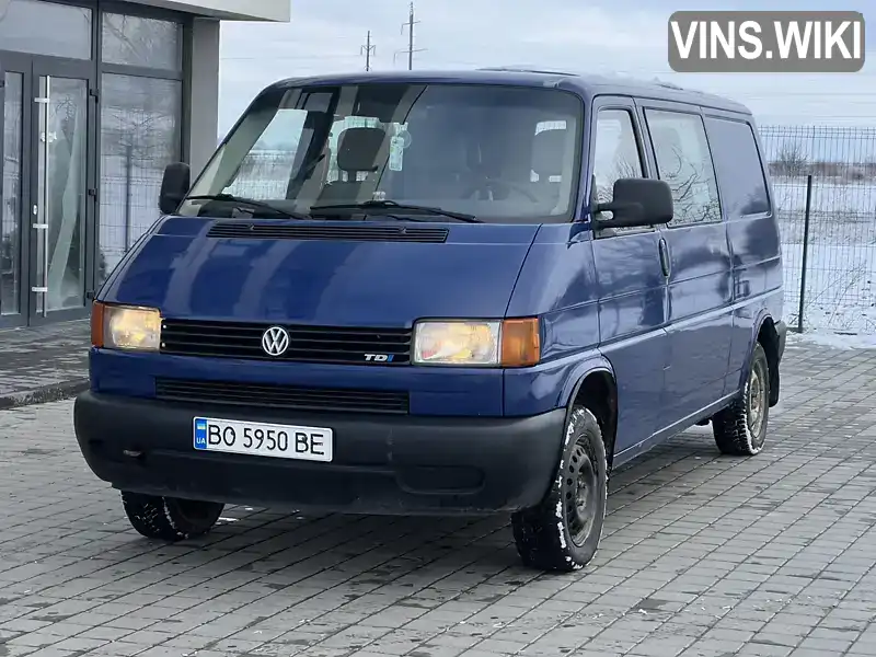 Мінівен Volkswagen Transporter 2001 2.5 л. Ручна / Механіка обл. Тернопільська, Тернопіль - Фото 1/21