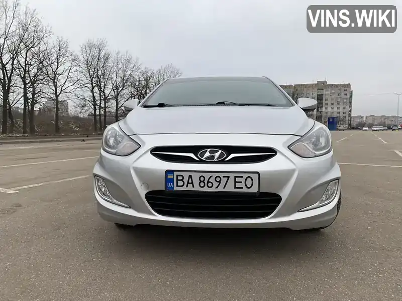 Седан Hyundai Accent 2012 1.4 л. Ручна / Механіка обл. Кіровоградська, Кропивницький (Кіровоград) - Фото 1/10