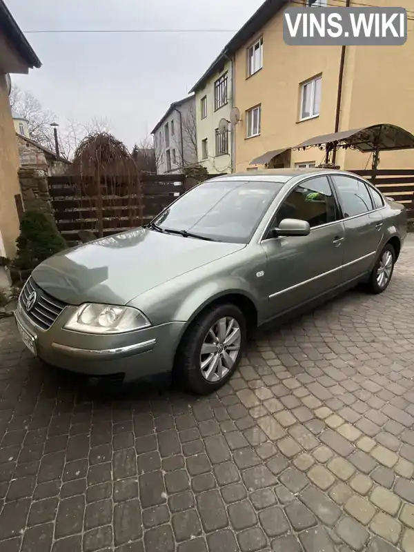 Седан Volkswagen Passat 2003 1.9 л. Ручна / Механіка обл. Львівська, Турка - Фото 1/21