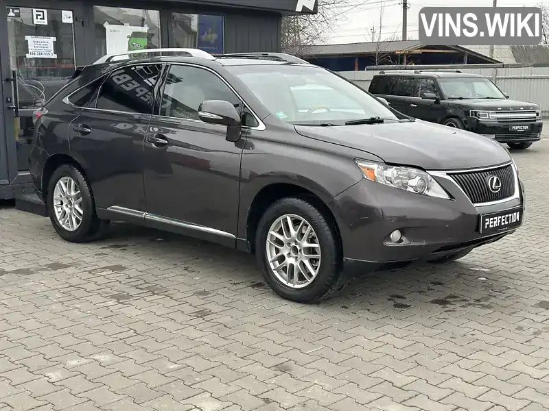 2T2BK1BA3AC069475 Lexus RX 2010 Позашляховик / Кросовер 3.46 л. Фото 2