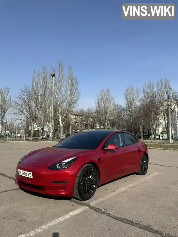 5YJ3E1ECXPF414213 Tesla Model 3 2022 Седан  Фото 1