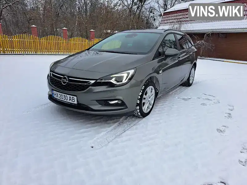 W0VBD8EF1K8000396 Opel Astra 2018 Универсал 1.6 л. Фото 1