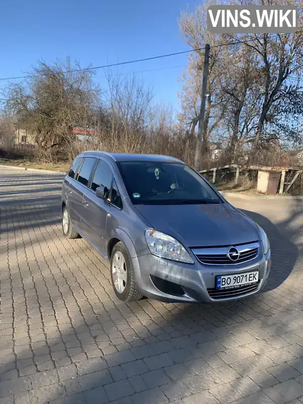 W0L0AHM75AG027502 Opel Zafira 2009 Мінівен 1.69 л. Фото 2