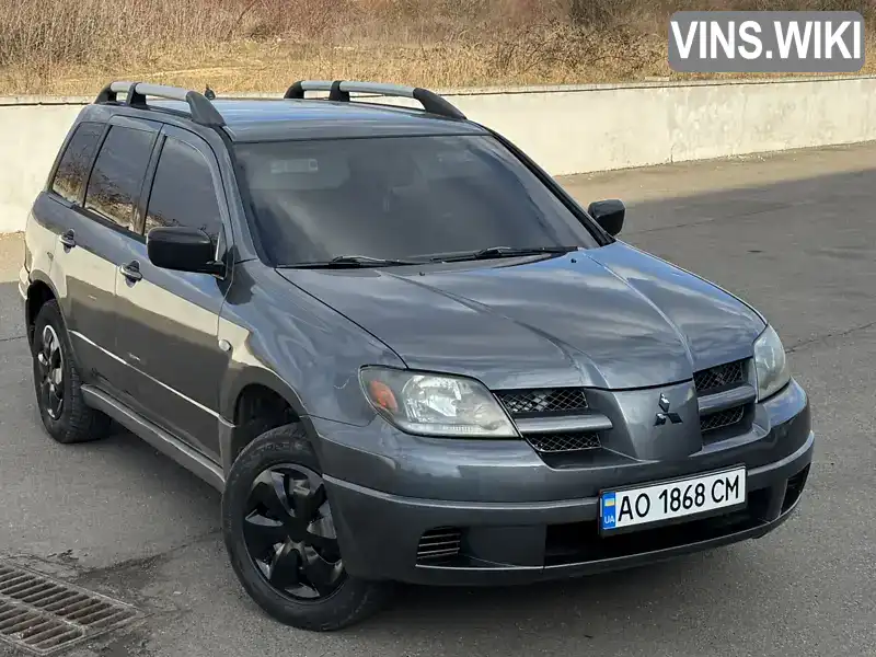 Позашляховик / Кросовер Mitsubishi Outlander 2003 2 л. обл. Закарпатська, Виноградів - Фото 1/21