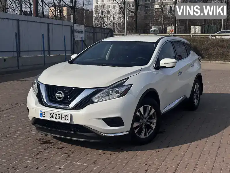 Позашляховик / Кросовер Nissan Murano 2015 3.5 л. Варіатор обл. Полтавська, Полтава - Фото 1/21