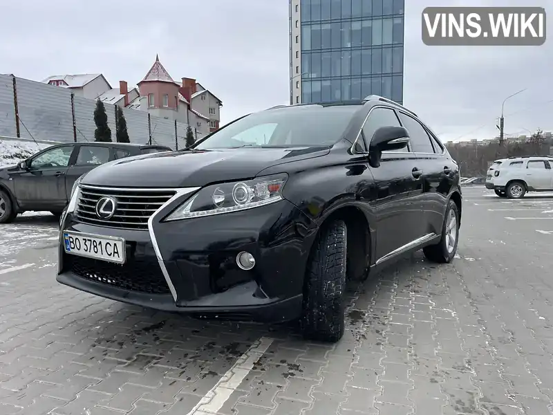 2T2BK1BA9DC158889 Lexus RX 2012 Внедорожник / Кроссовер 3.46 л. Фото 2