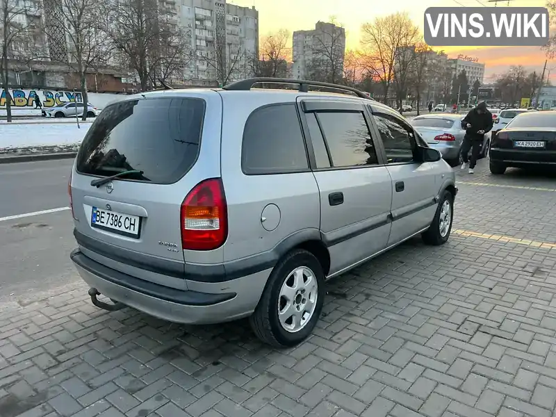 W0L0TGF75Y2193906 Opel Zafira 2000 Мінівен 1.99 л. Фото 3