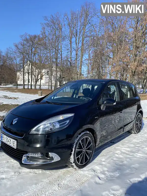 Мінівен Renault Scenic 2012 1.6 л. Ручна / Механіка обл. Полтавська, Хорол - Фото 1/21