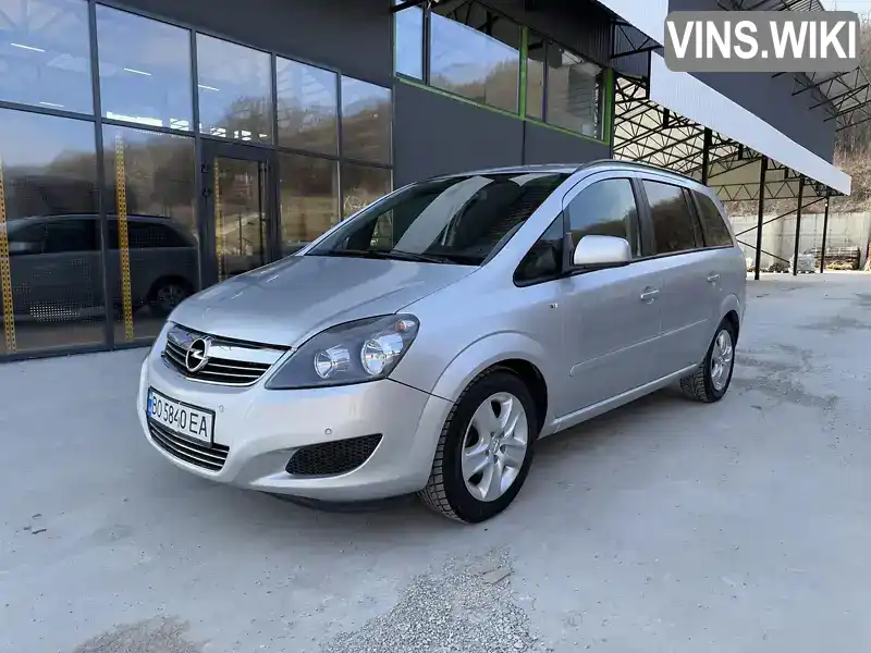 Минивэн Opel Zafira 2012 1.69 л. Ручная / Механика обл. Тернопольская, Теребовля - Фото 1/21