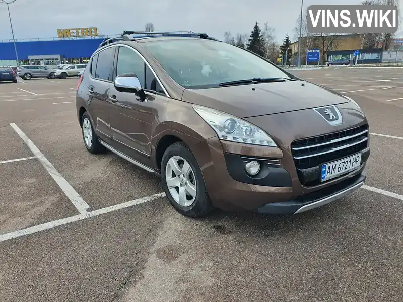 Позашляховик / Кросовер Peugeot 3008 2013 2 л. Автомат обл. Житомирська, Житомир - Фото 1/21