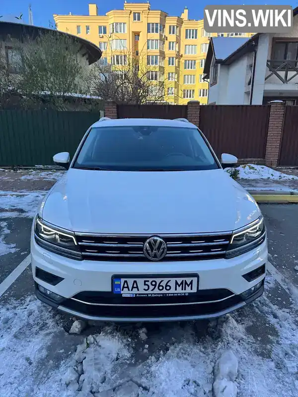 Позашляховик / Кросовер Volkswagen Tiguan 2019 1.97 л. обл. Дніпропетровська, Дніпро (Дніпропетровськ) - Фото 1/21