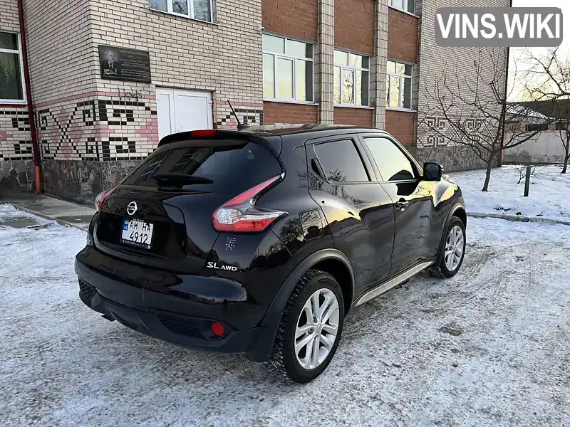 Позашляховик / Кросовер Nissan Juke 2016 1.62 л. Автомат обл. Житомирська, Звягель - Фото 1/21