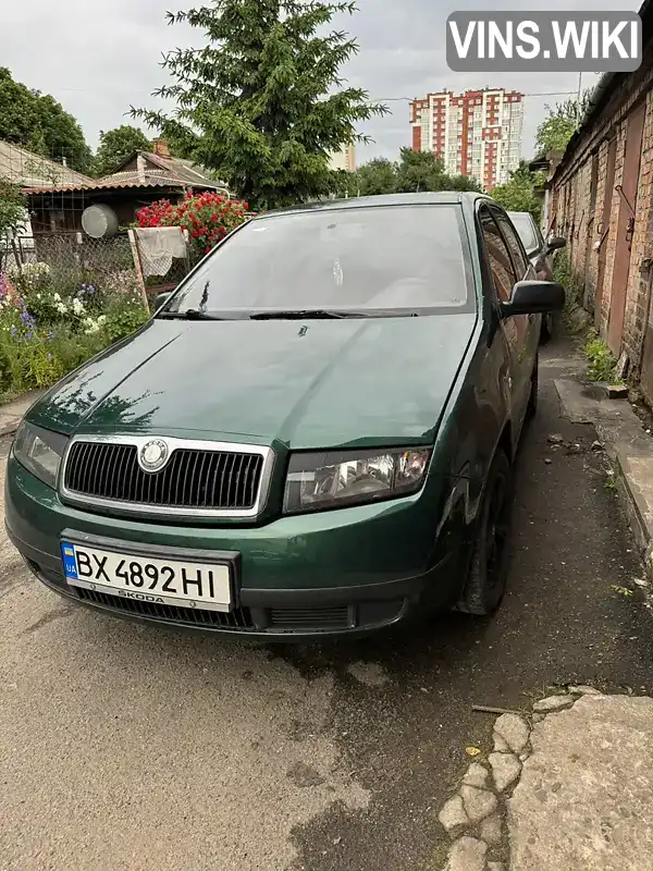 Седан Skoda Fabia 2003 1.2 л. Ручная / Механика обл. Хмельницкая, Дунаевцы - Фото 1/21