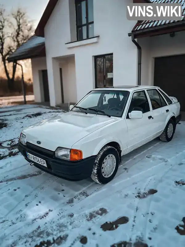 Ліфтбек Ford Escort 1988 1.6 л. Ручна / Механіка обл. Полтавська, Гадяч - Фото 1/21