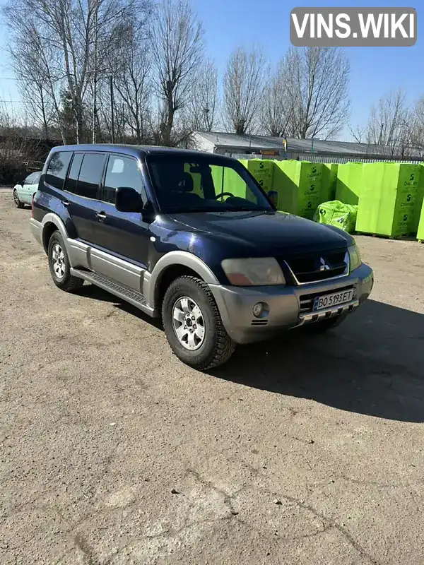 Внедорожник / Кроссовер Mitsubishi Pajero 2003 3.2 л. Автомат обл. Тернопольская, Збараж - Фото 1/21