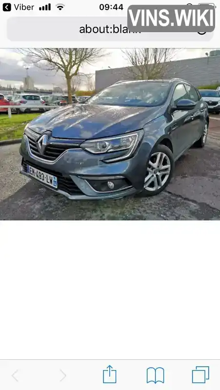 VF1RFB00758183664 Renault Megane 2017 Універсал 1.46 л. Фото 1