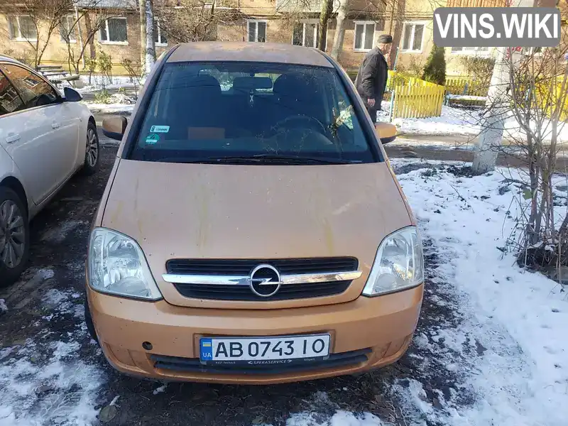 Мікровен Opel Meriva 2005 1.36 л. Ручна / Механіка обл. Вінницька, Вінниця - Фото 1/8