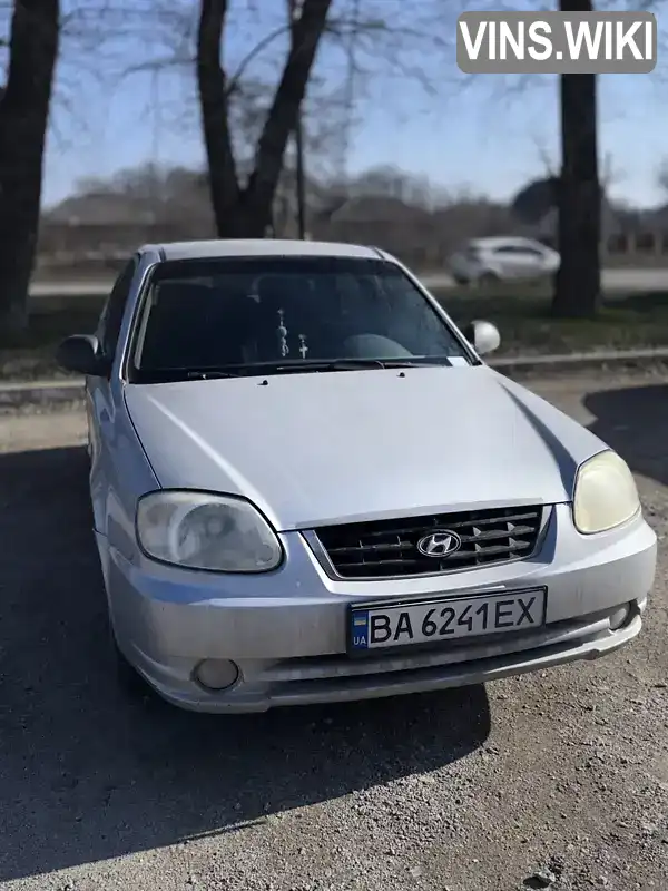 Седан Hyundai Accent 2005 1.5 л. обл. Кіровоградська, Кропивницький (Кіровоград) - Фото 1/7