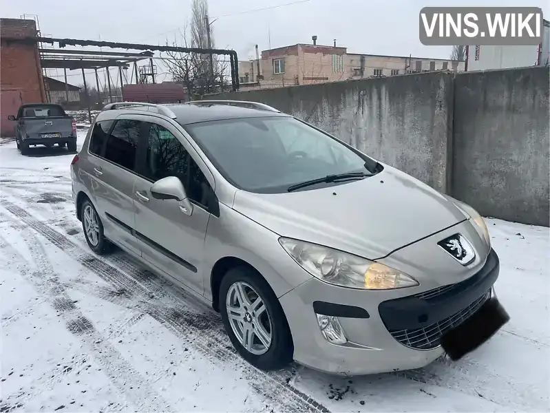 VF34H5FWF55396344 Peugeot 308 2009 Универсал 1.6 л. Фото 2