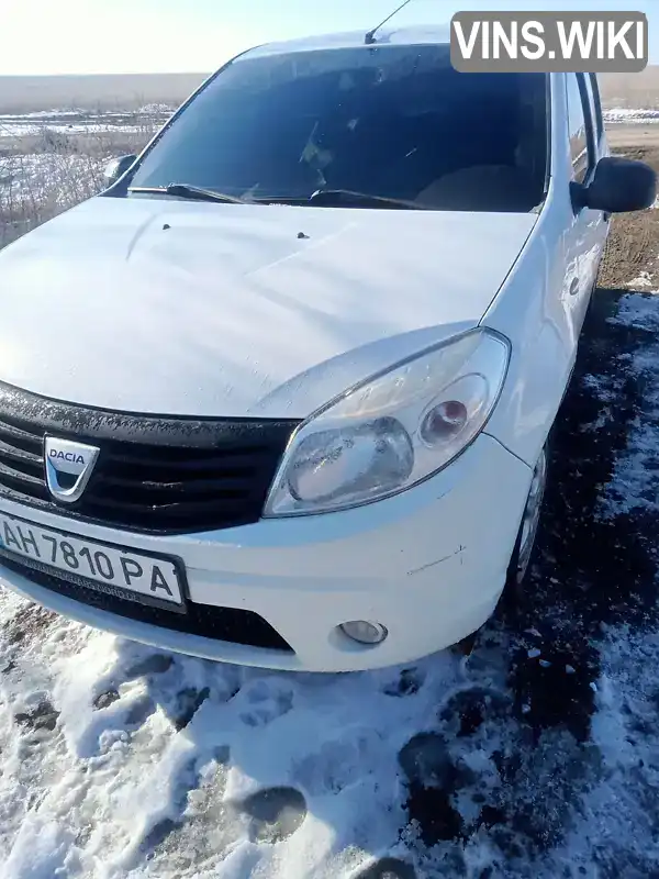 Хетчбек Dacia Sandero 2009 1.39 л. Ручна / Механіка обл. Донецька, Краматорськ - Фото 1/12