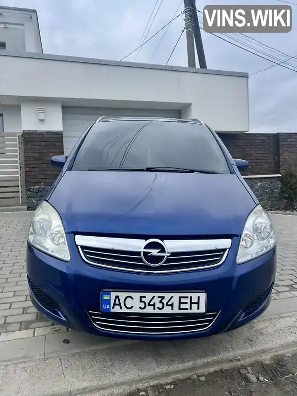 W0L0AHM759G077311 Opel Zafira 2009 Мінівен 1.69 л. Фото 4