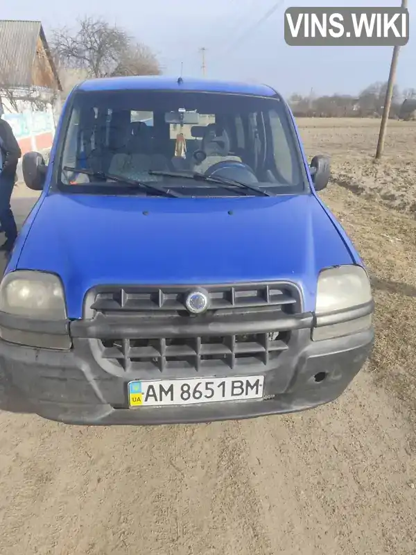 Мінівен Fiat Doblo 2001 1.9 л. Ручна / Механіка обл. Житомирська, Хорошів (Володарськ-Волинський) - Фото 1/15