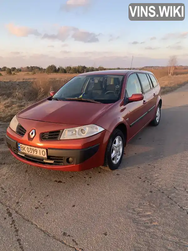 VF1KM1S0H36683216 Renault Megane 2006 Універсал 1.39 л. Фото 2