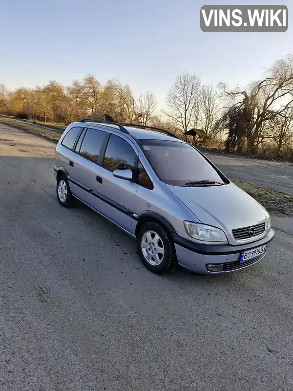 W0L0TGF7522048500 Opel Zafira 2001 Мінівен  Фото 1