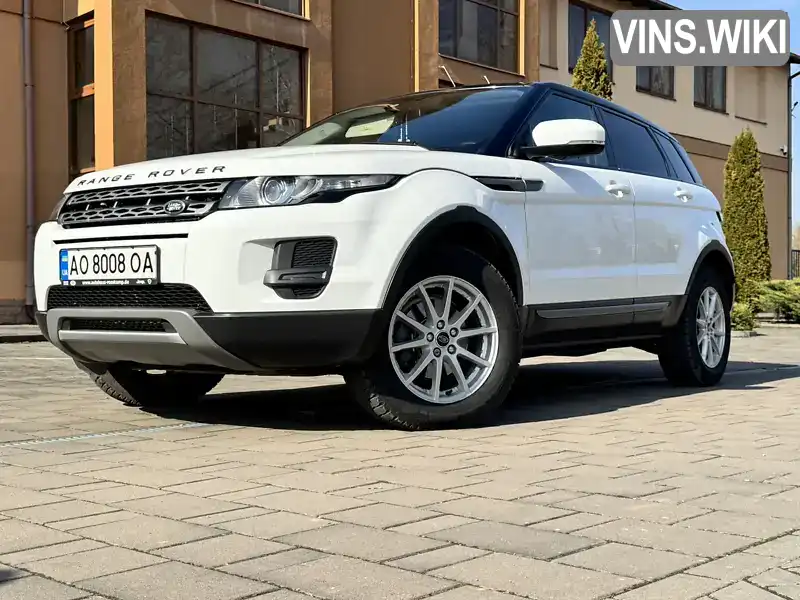 Позашляховик / Кросовер Land Rover Range Rover Evoque 2013 2.18 л. Автомат обл. Закарпатська, Берегове - Фото 1/21