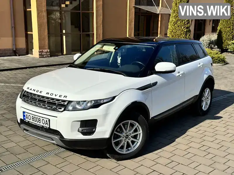 SALVA2BC2DH797289 Land Rover Range Rover Evoque 2013 Позашляховик / Кросовер 2.18 л. Фото 2