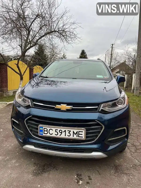 3GNCJPSB0KL244424 Chevrolet Trax 2018 Позашляховик / Кросовер 1.36 л. Фото 1