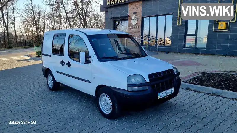 Мінівен Fiat Doblo 2002 1.91 л. Ручна / Механіка обл. Волинська, Луцьк - Фото 1/21