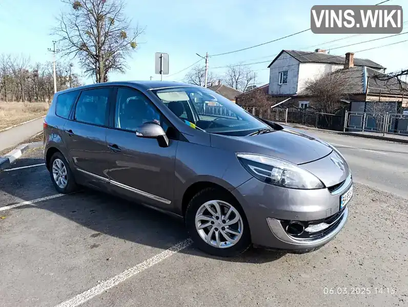 Мінівен Renault Grand Scenic 2012 1.46 л. Ручна / Механіка обл. Кіровоградська, Знам'янка - Фото 1/16