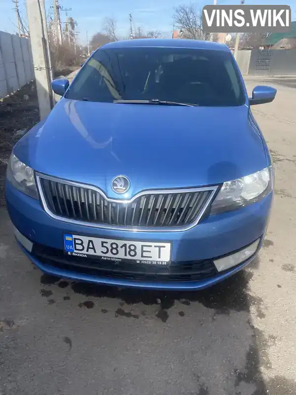 Ліфтбек Skoda Rapid 2013 1.2 л. Ручна / Механіка обл. Кіровоградська, Знам'янка - Фото 1/10