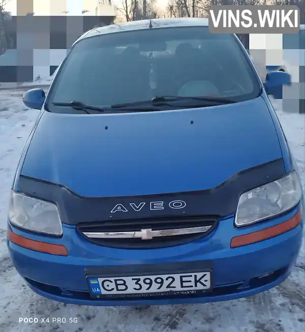 Y6DSF69YE5B421572 Chevrolet Aveo 2005 Седан 1.5 л. Фото 1