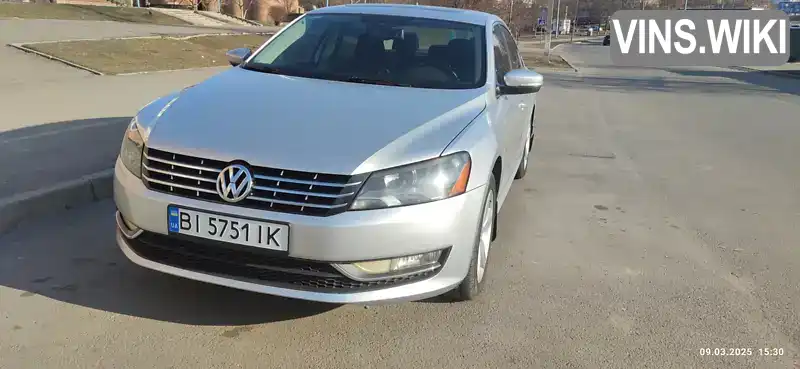 Седан Volkswagen Passat 2013 2.5 л. Автомат обл. Полтавська, Полтава - Фото 1/3