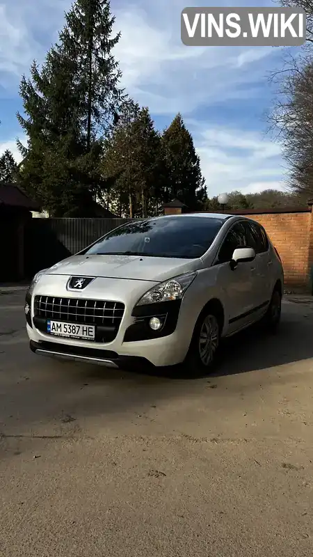 Позашляховик / Кросовер Peugeot 3008 2012 1.56 л. Робот обл. Житомирська, Бердичів - Фото 1/21