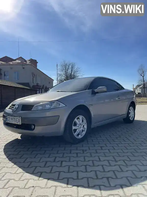 Кабріолет Renault Megane 2004 1.9 л. Ручна / Механіка обл. Чернівецька, Чернівці - Фото 1/16