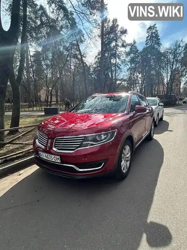 2LMTJ8JP1GBL86506 Lincoln MKX 2016 Внедорожник / Кроссовер 2.69 л. Фото 1