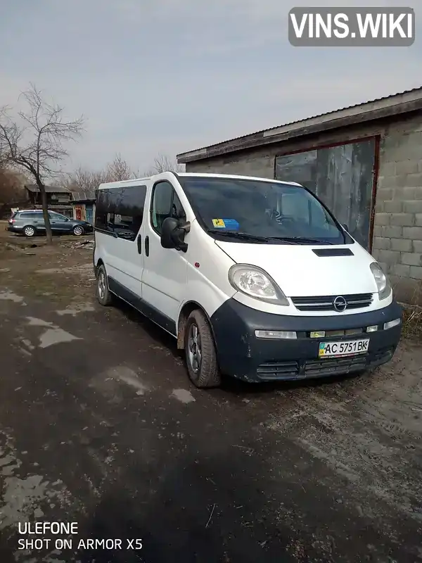 Мінівен Opel Vivaro 2003 1.9 л. Ручна / Механіка обл. Волинська, Нововолинськ - Фото 1/16