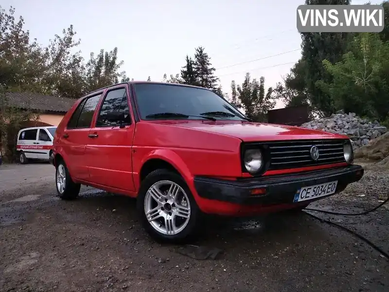 Хэтчбек Volkswagen Golf 1986 1.6 л. Ручная / Механика обл. Черновицкая, Кицмань - Фото 1/7