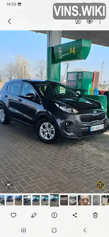 U5YPG815AJL493132 Kia Sportage 2018 Позашляховик / Кросовер 1.69 л. Фото 1